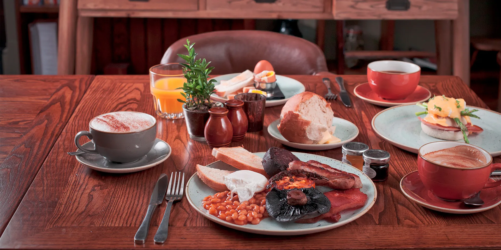 A full Cooked Breakfast from Breakfast menu.